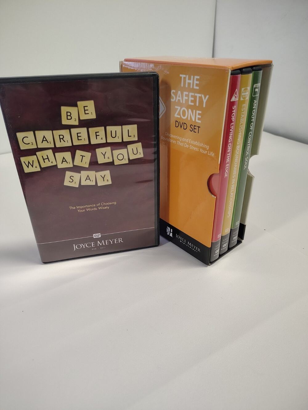 Joyce Meyer DVD Set - The Safety Zone Set (MISSING ONE DISK) + 1 additional DVD